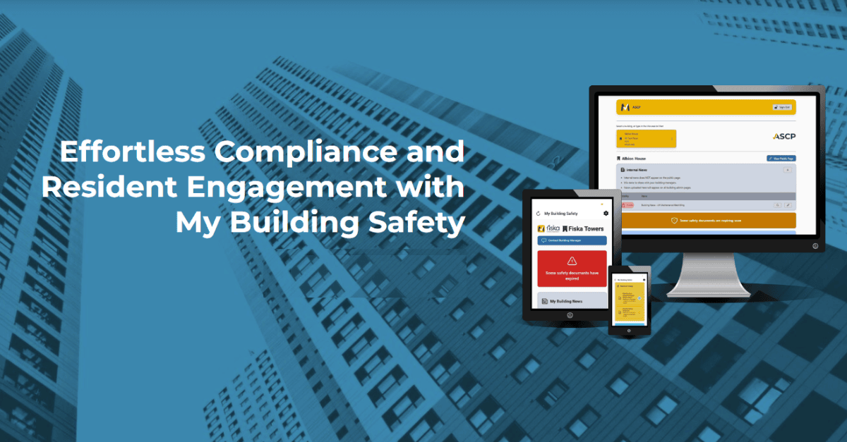 ASCP launch industry first engagement tool – My Building Safety